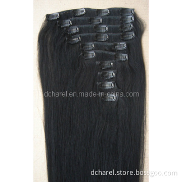 Jet Black Remy Clip in Hair Extension